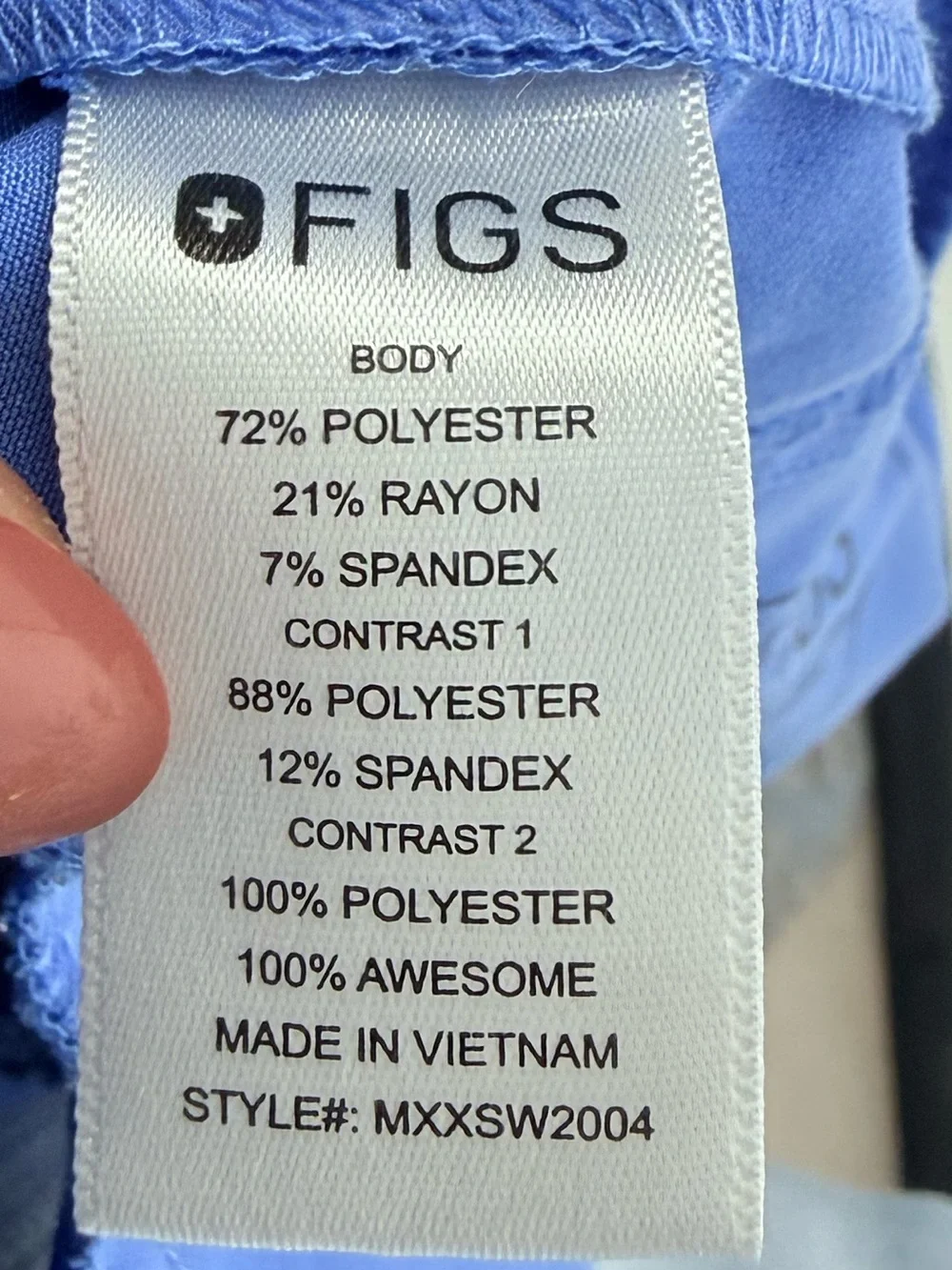 Figs Tansen Jogger Scrub Pants in Ceil Blue Size Medium